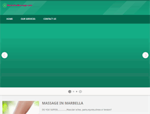 Tablet Screenshot of marbella-massage.com